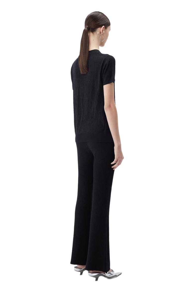 Silk Cashmere T-Shirt, Alternate, color, black