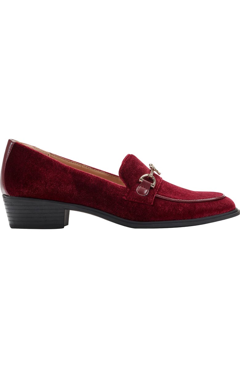 Bandolino Rummie Bit Loafer Pump, Alternate, color, Dark Red