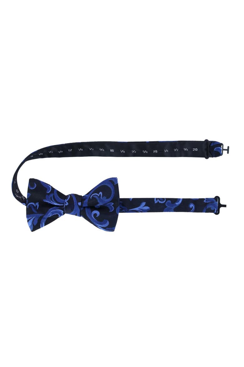 Christian the Romantic Brocade Silk Bow Tie, Alternate, color, Royal Blue