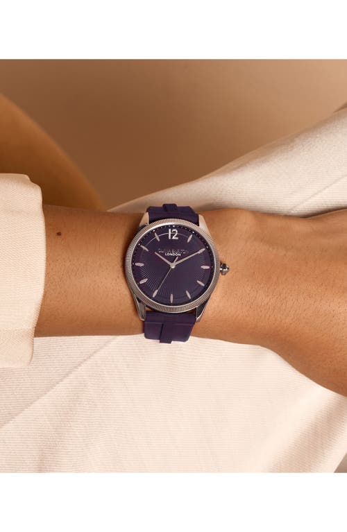 Olivia Burton Radiate Silicone Strap Watch, 38mm In Purple