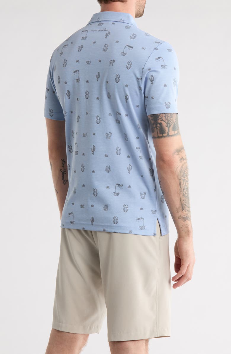 TravisMathew Panning For Gold Knit Polo, Alternate, color, Heather Kentucky Blue