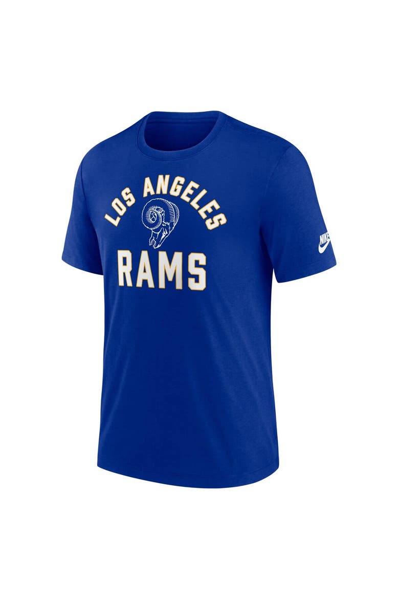 Men's Nike Royal Los Angeles Rams Favorable Timeline Tri-Blend T-Shirt, Alternate, color, Royal