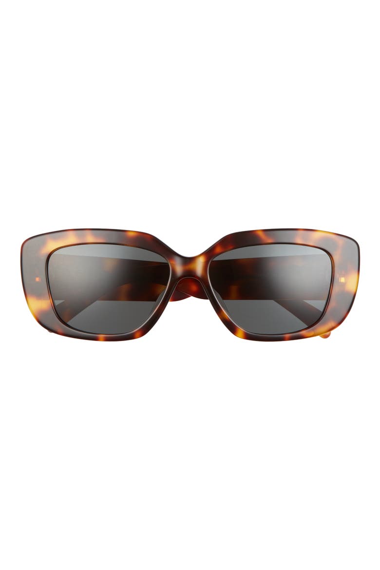 Triomphe 55mm Rectangular Sunglasses, Main, color, BLONDE HAVANA / SMOKE