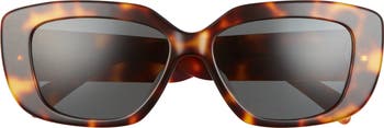 Triomphe 55mm Rectangular Sunglasses