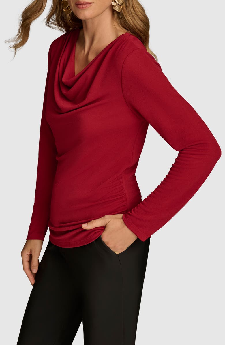 Donna Karan New York Cowl Neck Top, Alternate, color, 