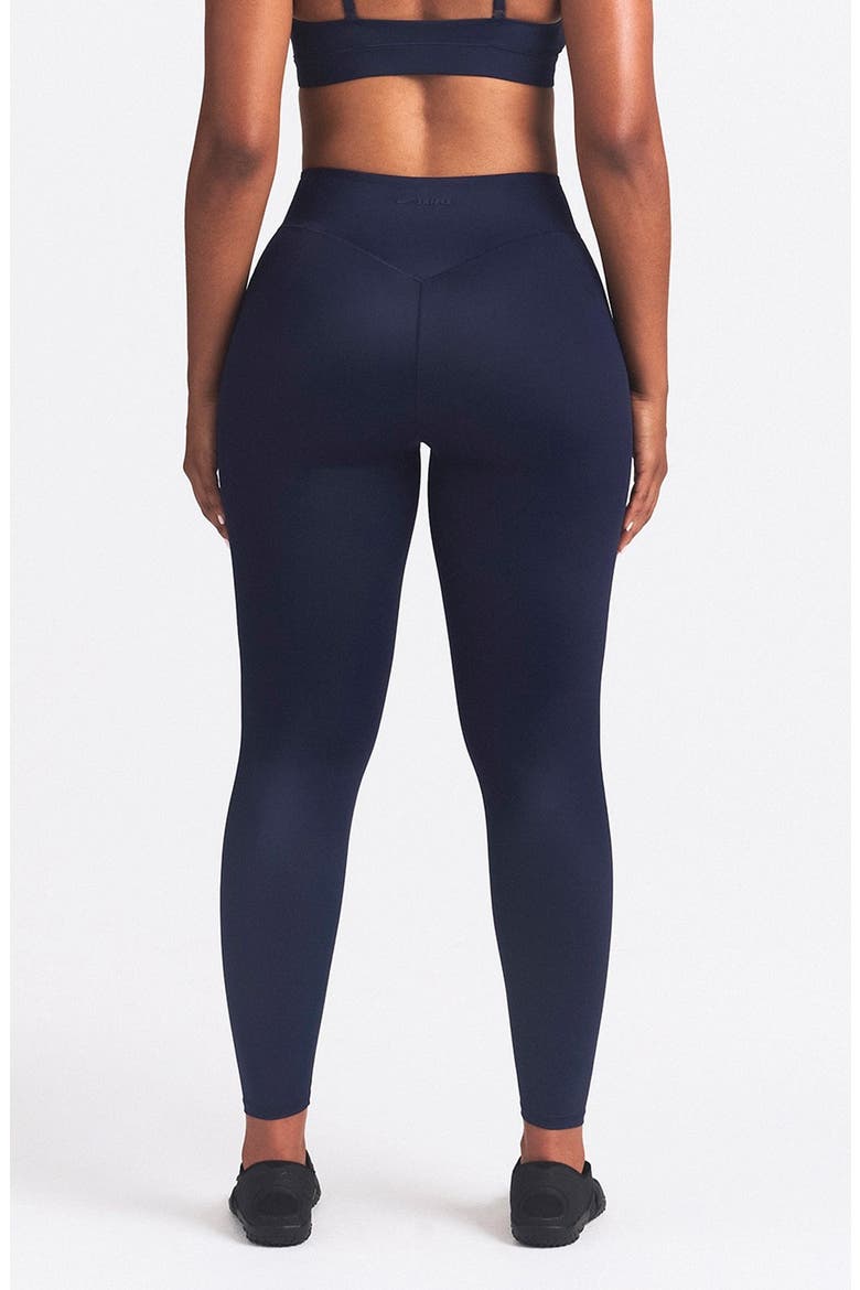 Bonded Waist Leggings, Alternate, color, NAVY