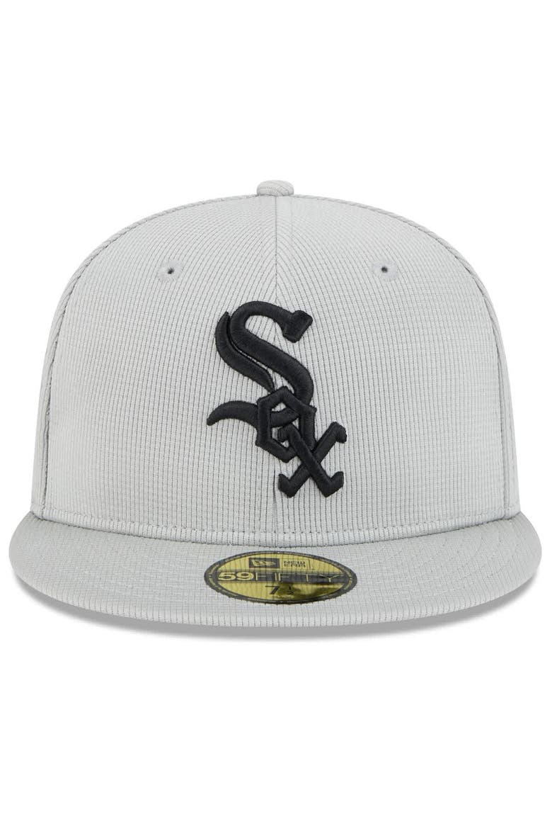 Men's New Era  Gray Chicago White Sox 2025 Spring Training 59FIFTY Fitted Hat, Alternate, color, Gray