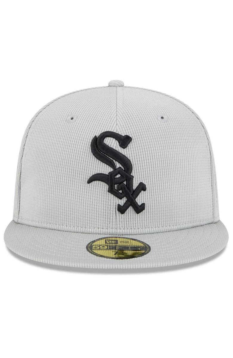 New Era Men's New Era Gray Chicago White Sox 2025 Spring Training 59FIFTY Fitted Hat, Alternate, color, Gray