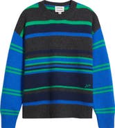 Damson Madder René Stripe Merino Wool Crewneck Sweater
