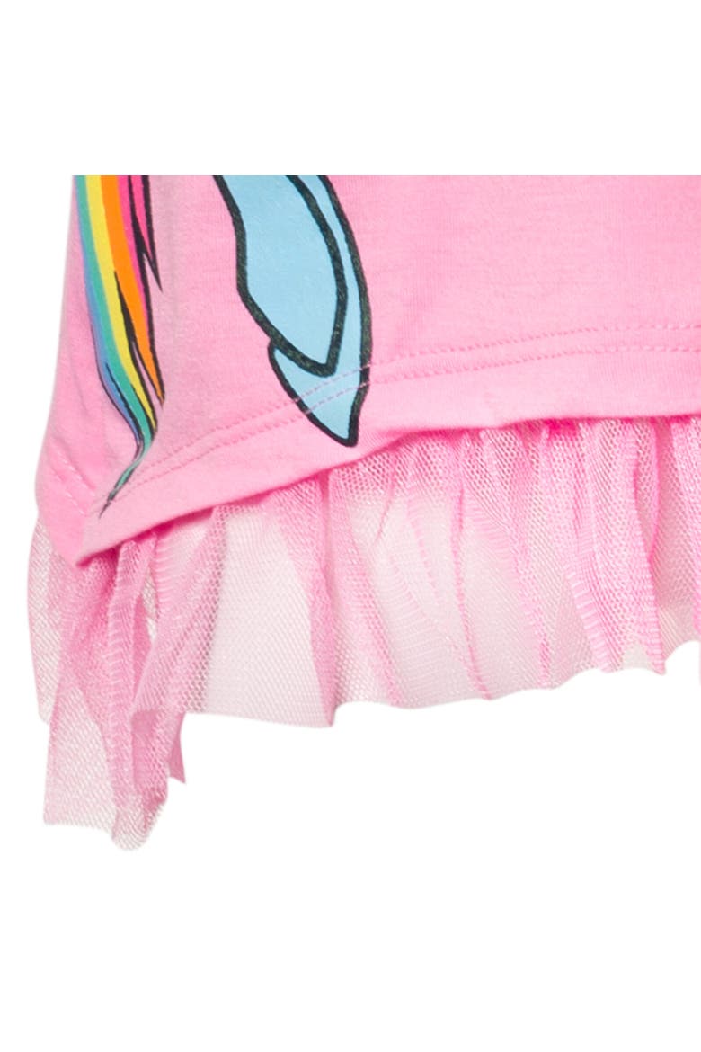 T-Shirt & Bike Shorts Set, Alternate, color, Pink