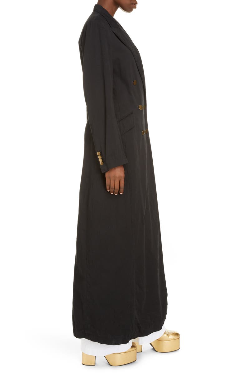 Dries Van Noten Ride Double Breasted Cotton Coat, Alternate, color, 