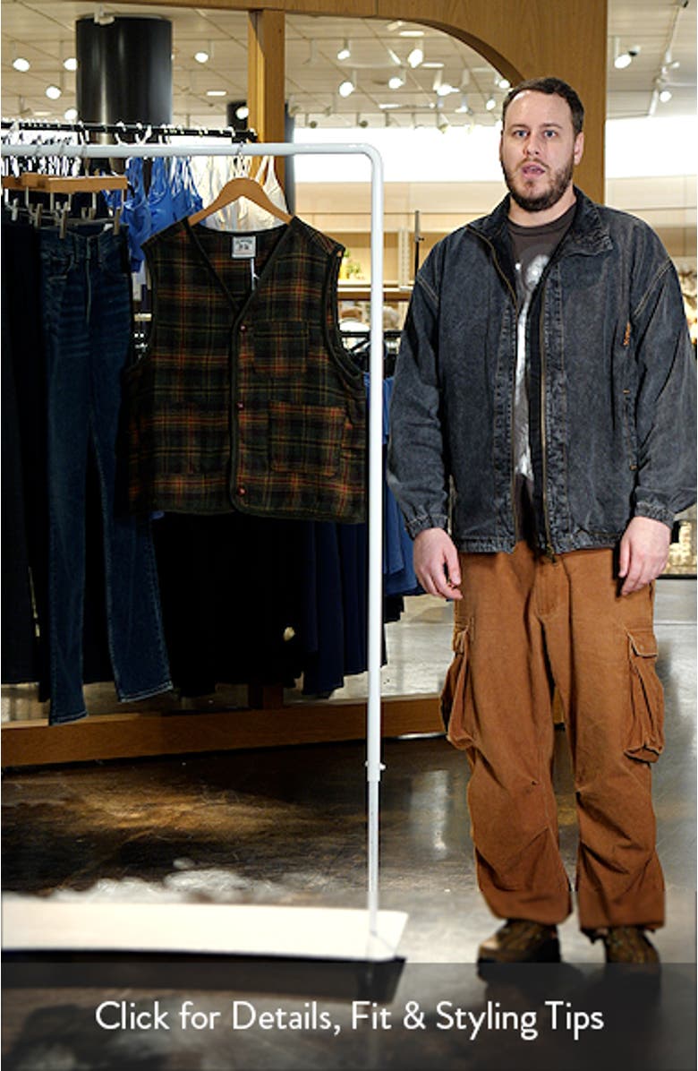 Plaid Felted Wool Blend Hunter's Vest, sales video thumbnail