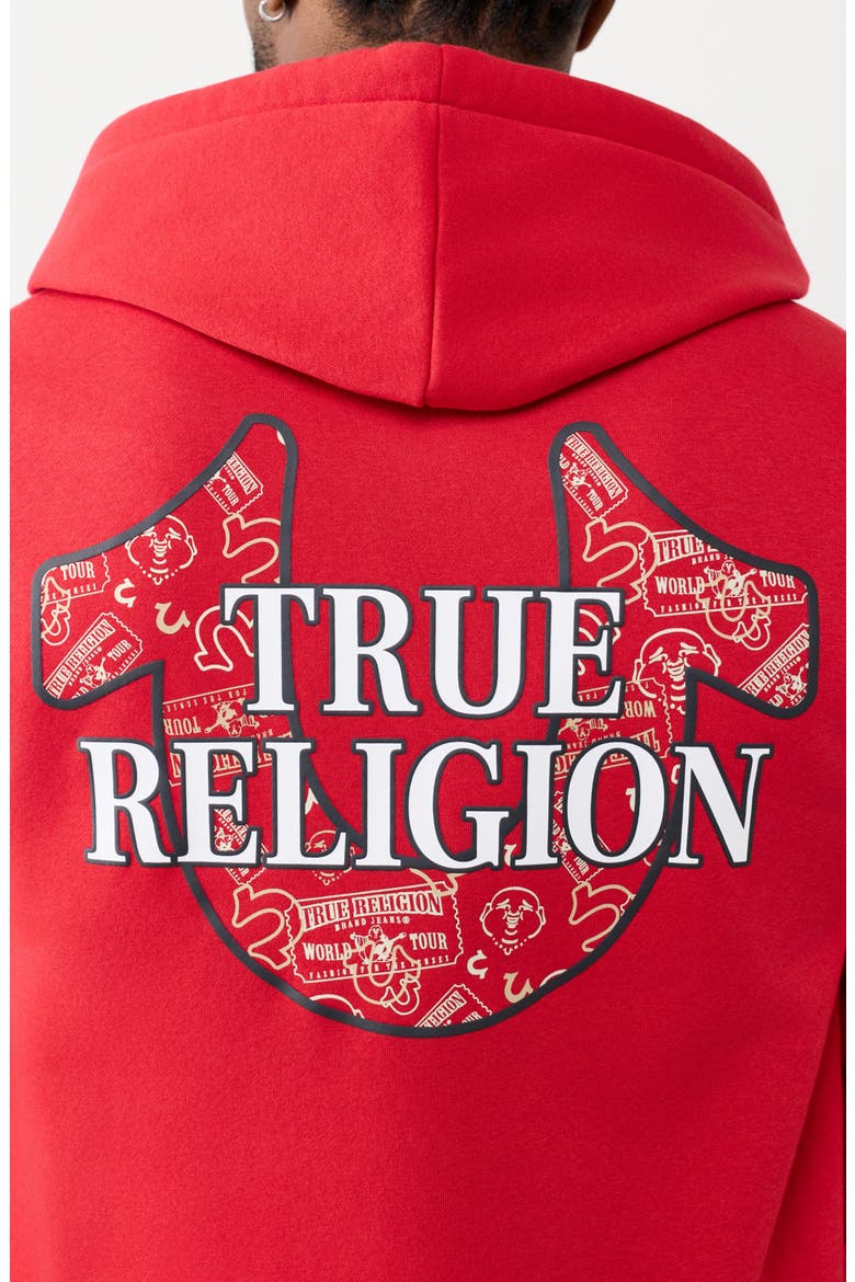 Filled All-over Print Zip Hoodie, Alternate, color, TRV RED