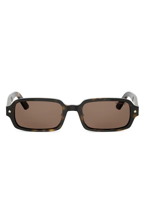 'DiorPacific S3I 52mm Rectangular Sunglasses