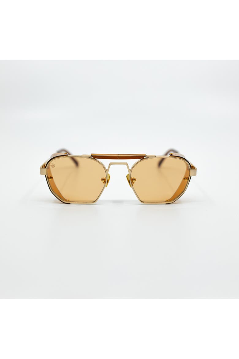 Sully Walnut Sunglasses, Main, color, Orange