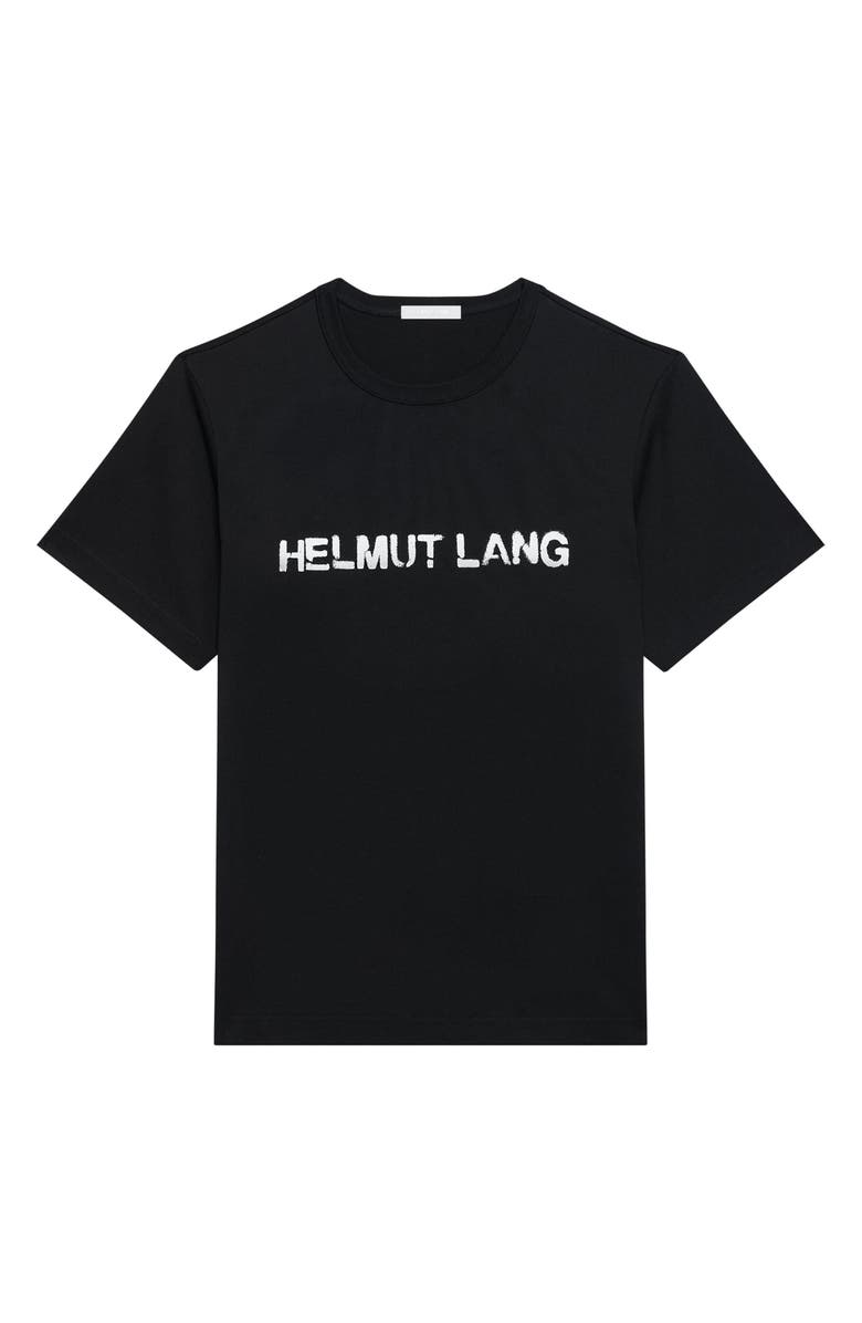 Helmut Lang Heavyweight Stencil Logo Graphic T-Shirt, Alternate, color, Black