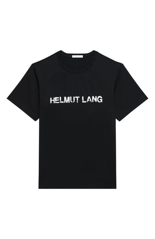 Helmut Lang Heavyweight Stencil Logo Graphic T-shirt In Black