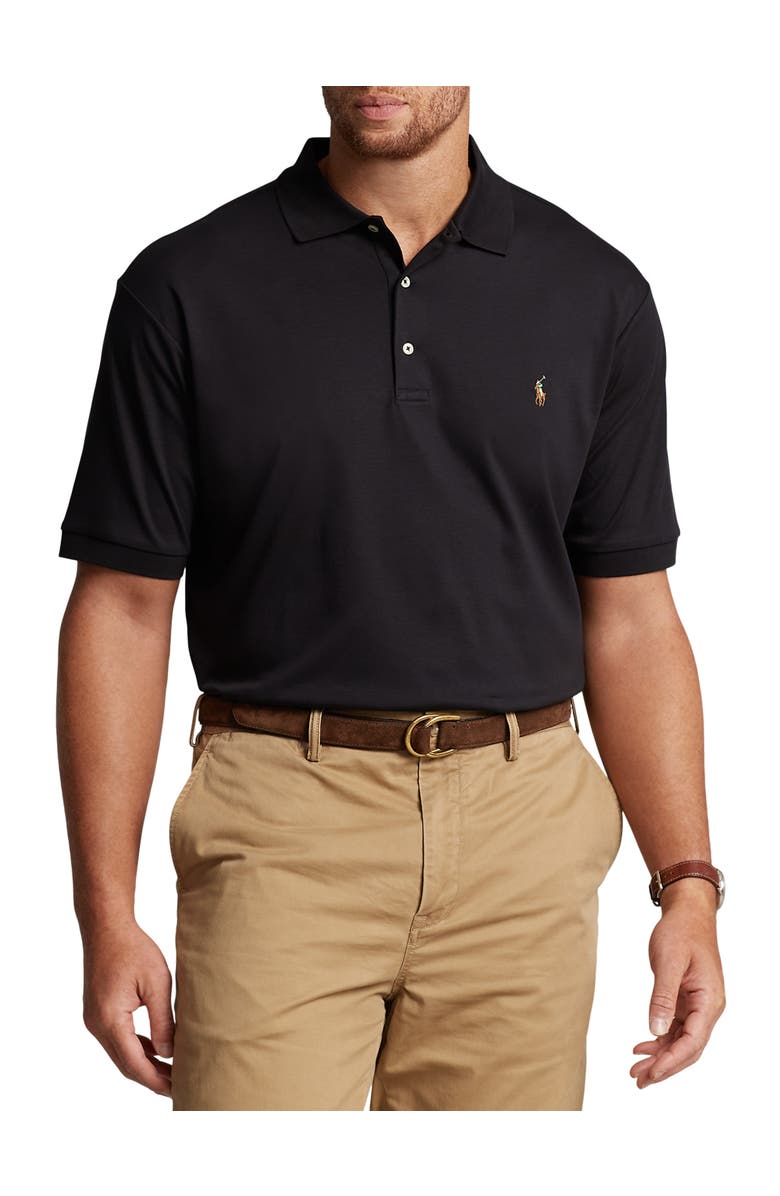 Polo Ralph Lauren Big & Tall Soft Touch Polo Shirt, Main, color, Polo Black