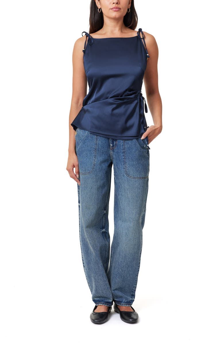 Scotch & Soda Satin Wrap Camisole, Alternate, color, Midnight Blue