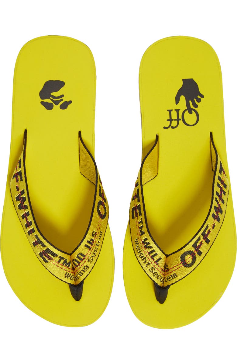 Off-White Industrial Logo Platform Flip Flop, Alternate, color,