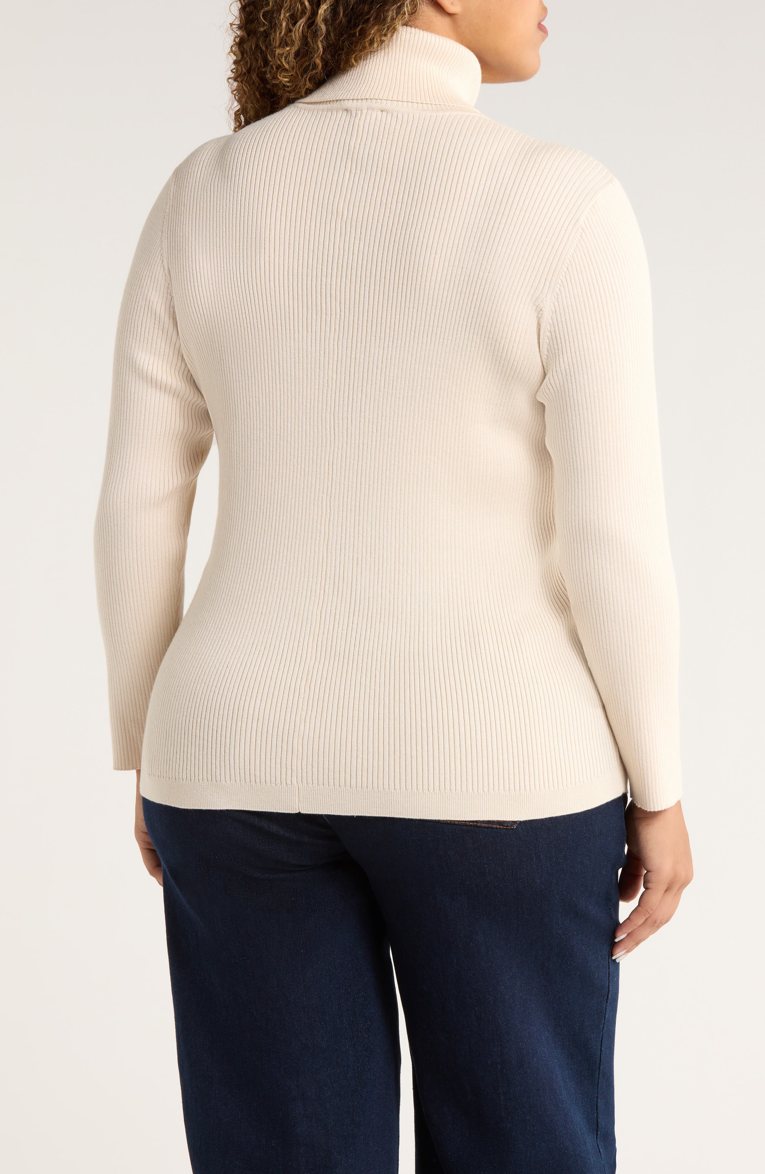 Rib Turtleneck Sweater - image 2