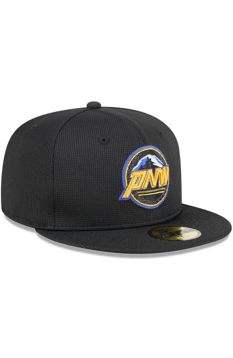 New Era Men's New Era Black Seattle Mariners City Connect Batting Practice 59FIFTY Fitted Hat, Alternate, color, Black