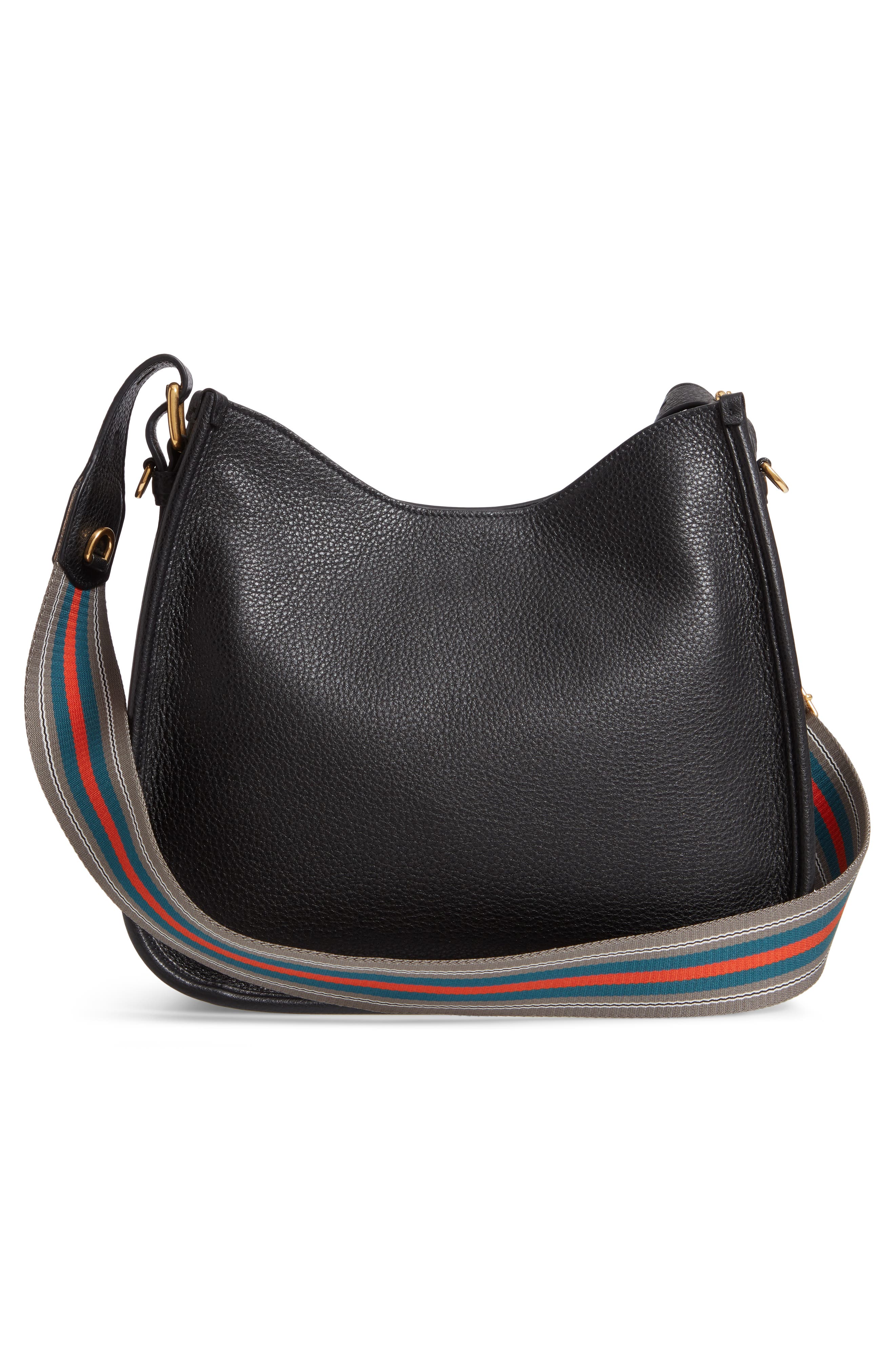 Prada Daino Calfskin Leather Hobo, Alternate, color, 