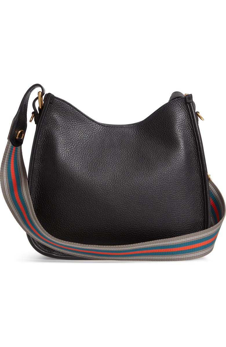 Prada Daino Calfskin Leather Hobo, Alternate, color,