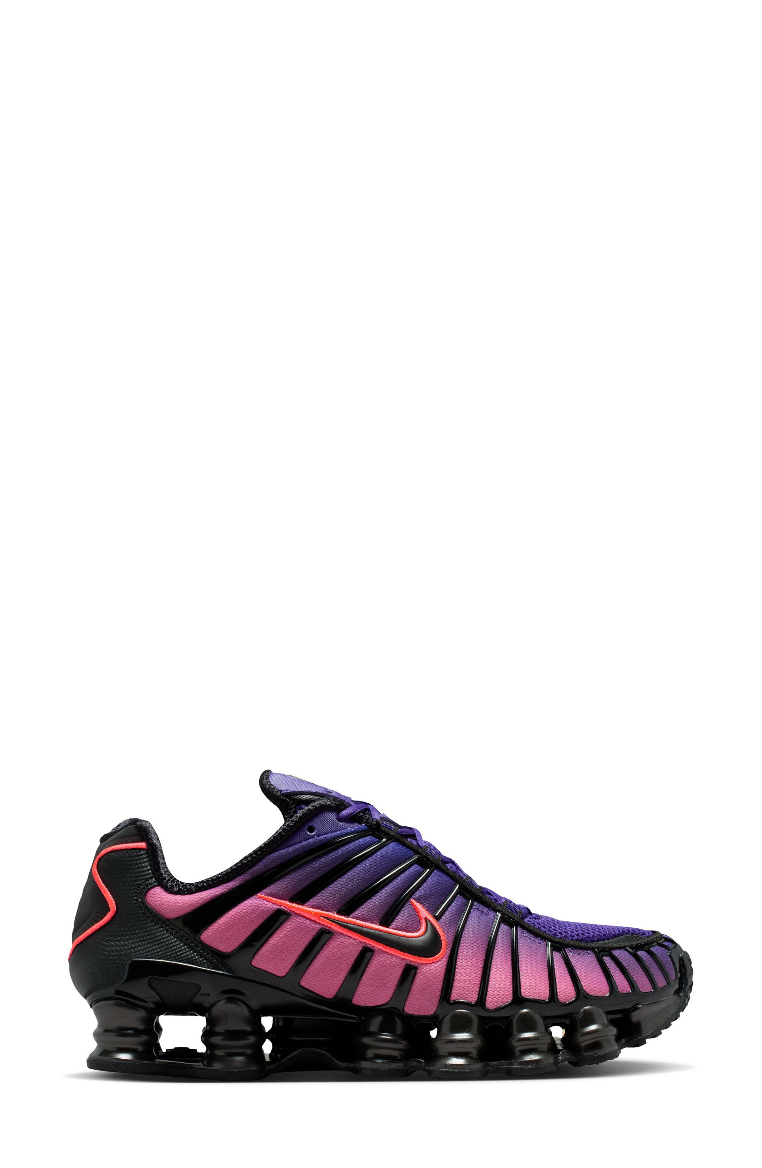 Nike Shox TL Sneaker, Alternate, color, Court Purple/ Hot Lava/ Black