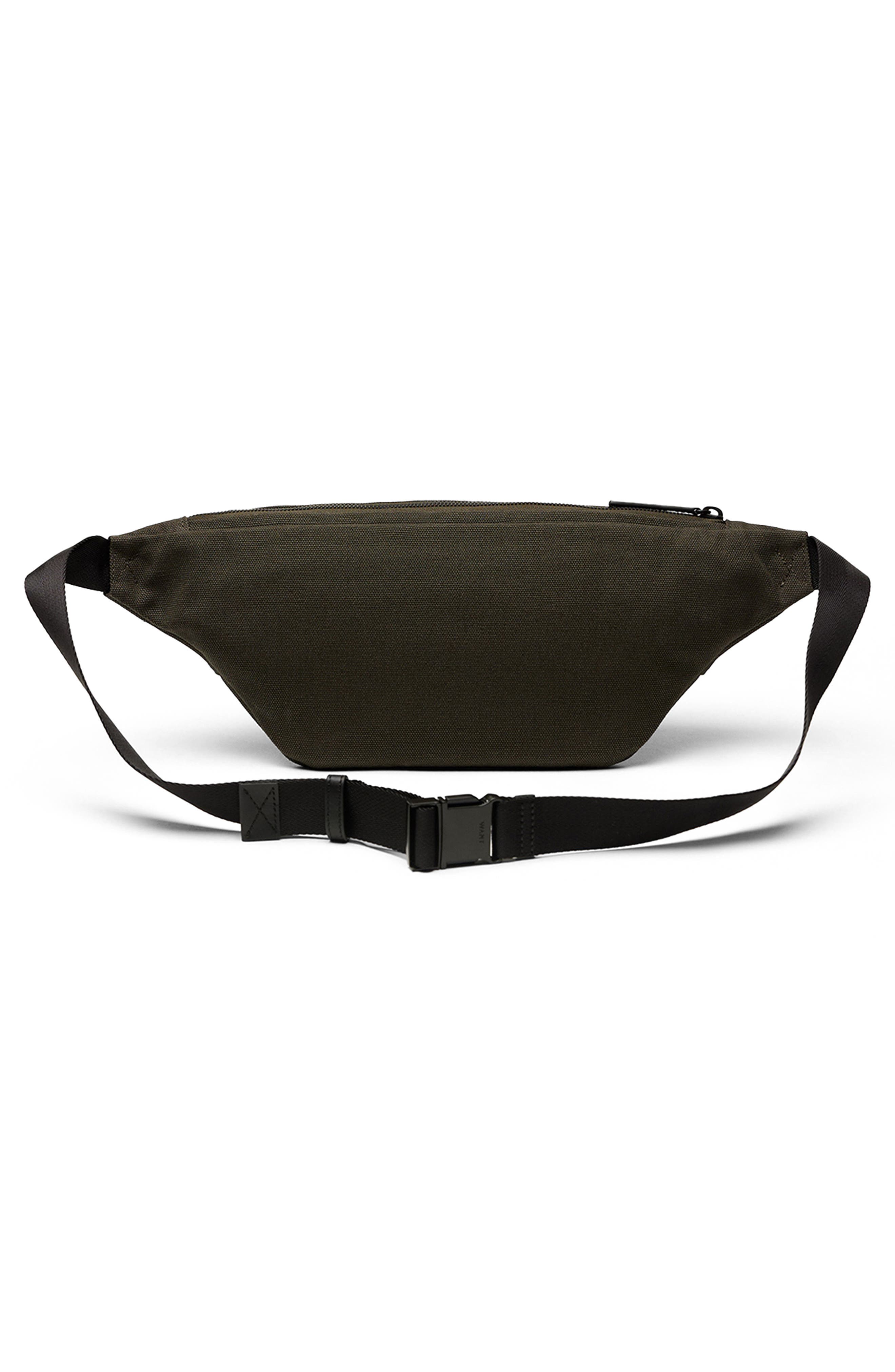 Atlin Organic Cotton Canvas Belt Bag, Alternate, color, GREEN