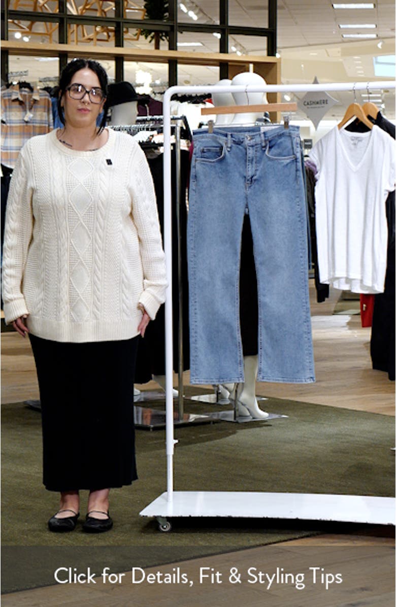 Peyton Mid Rise Ankle Bootcut Jeans, sales video thumbnail