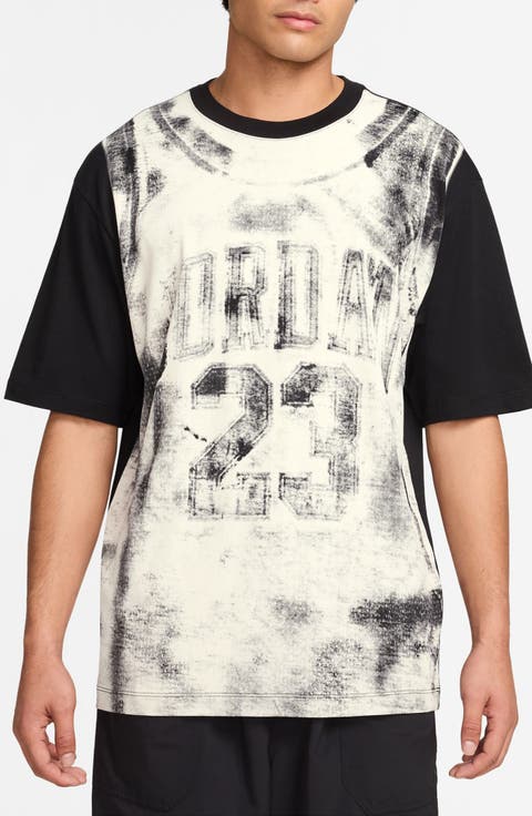 Allover Print Oversize Graphic T-Shirt
