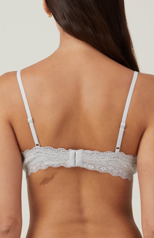 COTTON ON BODY COTTON ON BODY ORGANIC COTTON LACE TRIANGLE PADDED BRALETTE