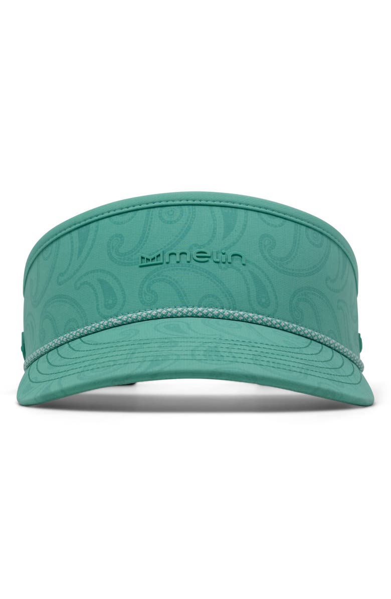 Melin Coast Hydro Performance Visor, Alternate, color, Neon Aqua