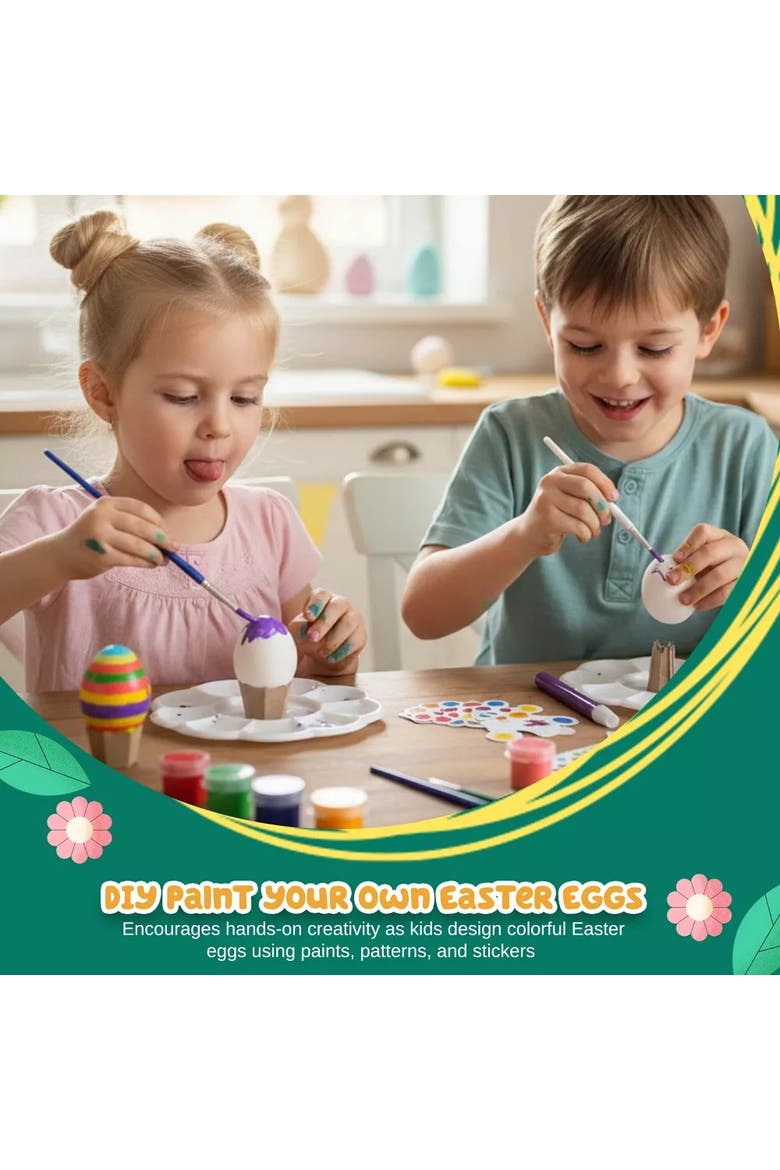 DIY Easter Egg Painting Craft Set, Alternate, color, Multicolor