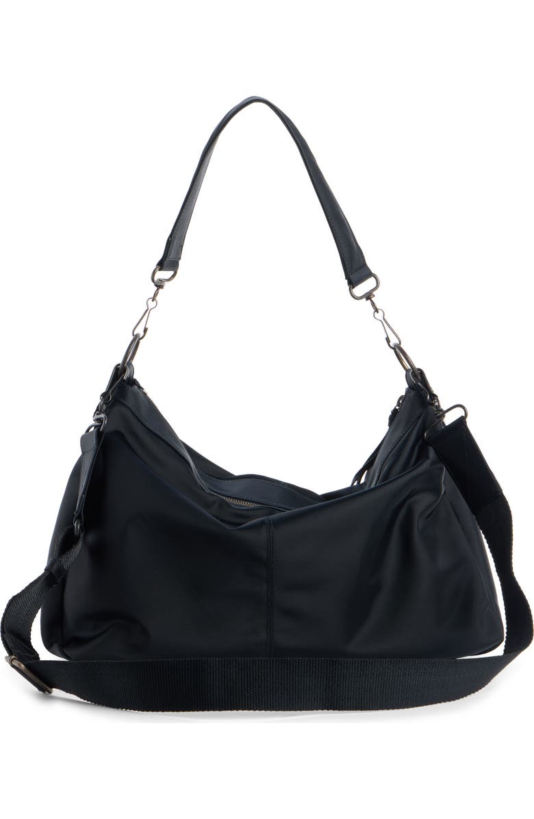 Balenciaga Le City Moto Nylon Messenger Bag, Alternate, color, 1000 Black