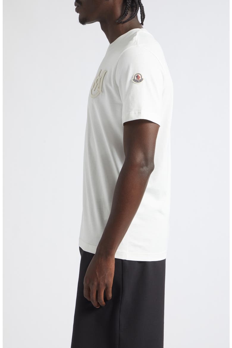 Monogram Logo Cotton T-Shirt, Alternate, color, BRIGHT WHITE
