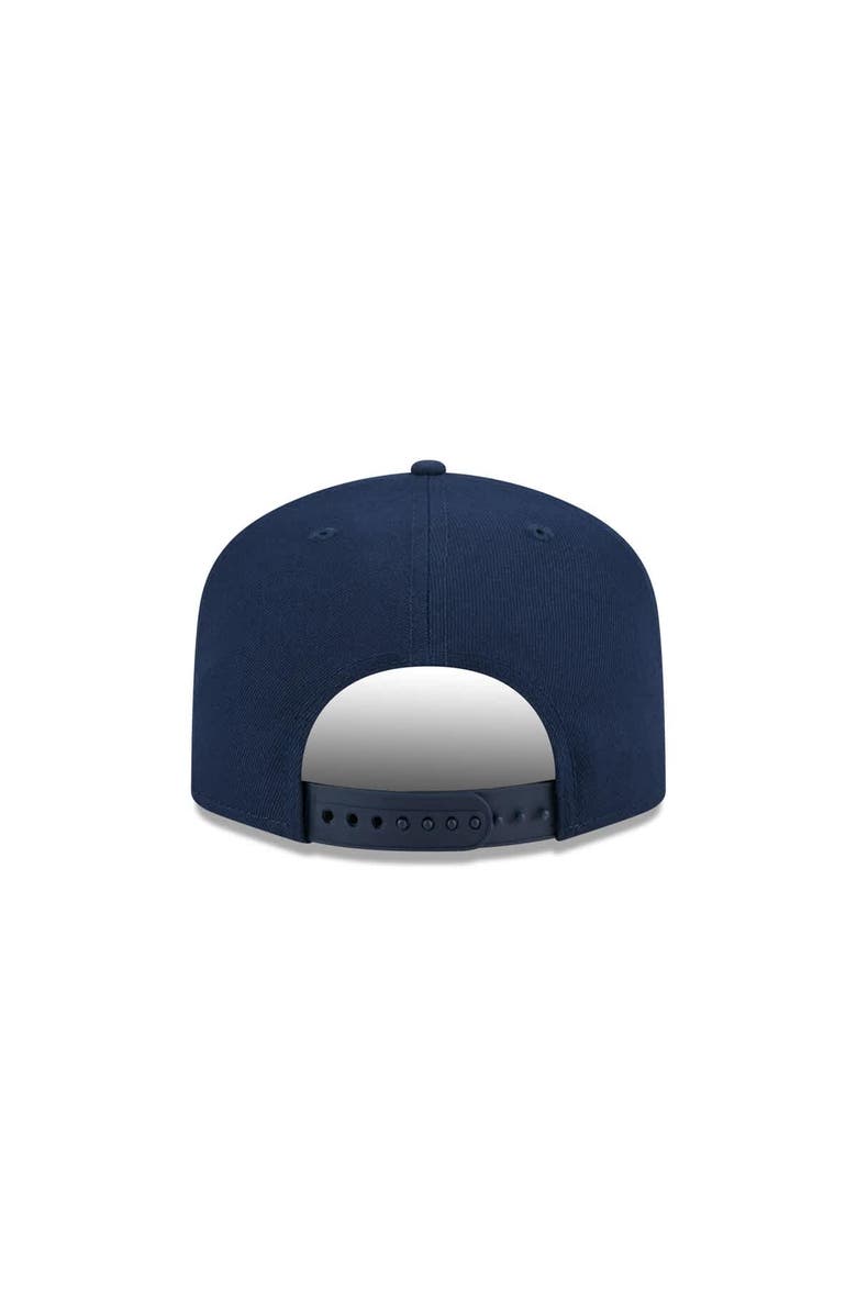 New Era Men's New Era Navy Indiana Pacers Core Logo A-Frame 9FIFTY Snapback Hat, Alternate, color, Navy