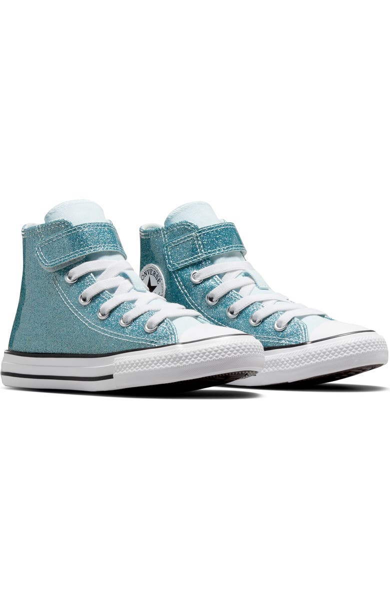 Converse Kids' Chuck Taylor<sup>®</sup> All Star<sup>®</sup> 1V Glitter High Top Sneaker, Main, color,