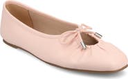 Journee Collection Callee Keyhole Square Toe Flat