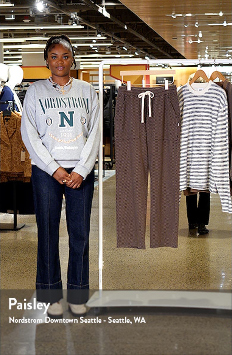 Chevron Jacquard Drawstring Pants, sales video thumbnail