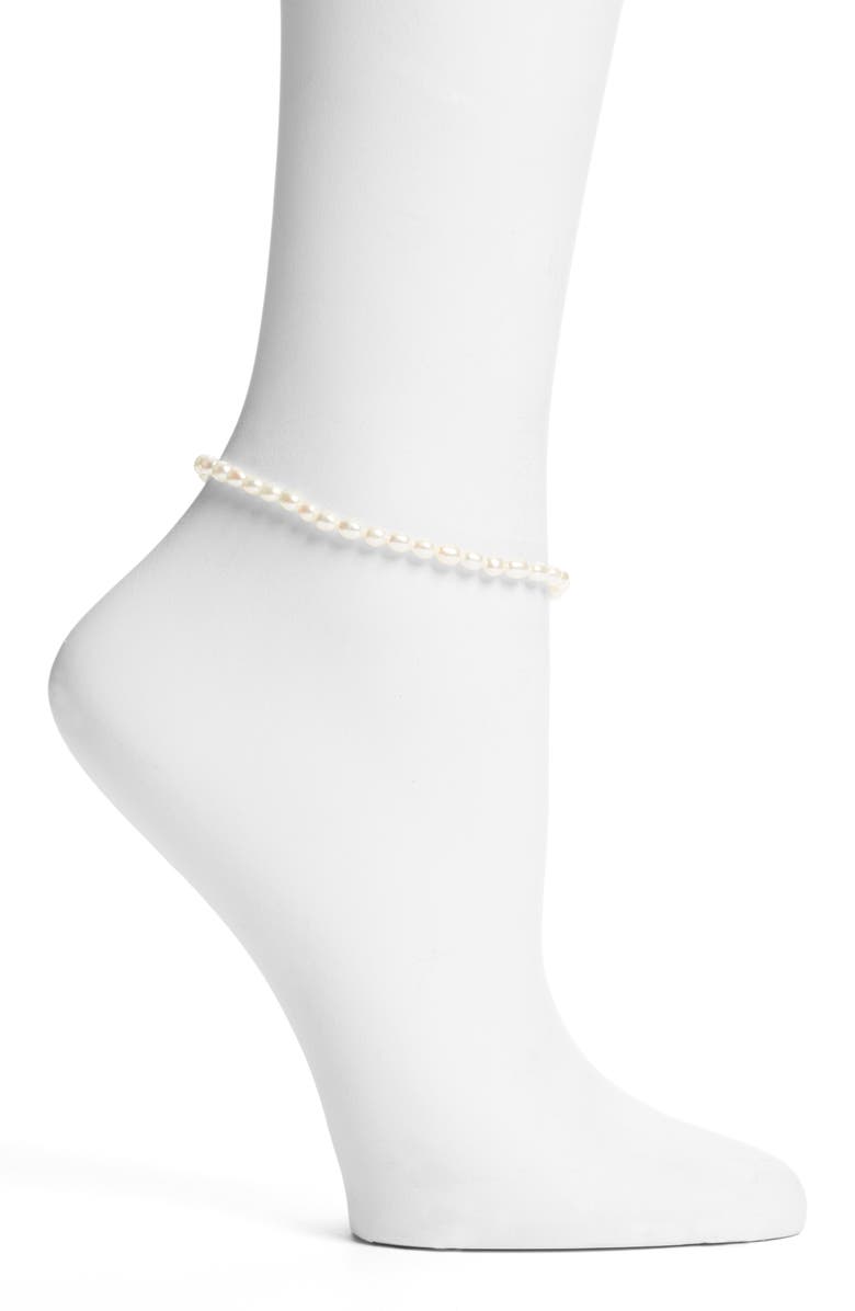 Wolf Circus Sofia Pearl Anklet, Main, color, 