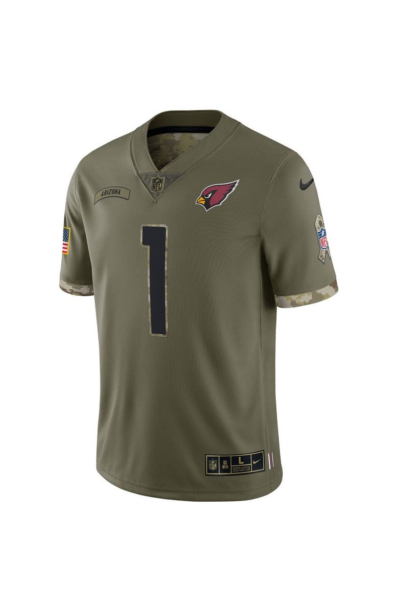 Nike Men's Nike Kyler Murray Olive Arizona Cardinals 2022 Salute To Service Limited Jersey, Alternate, color,
