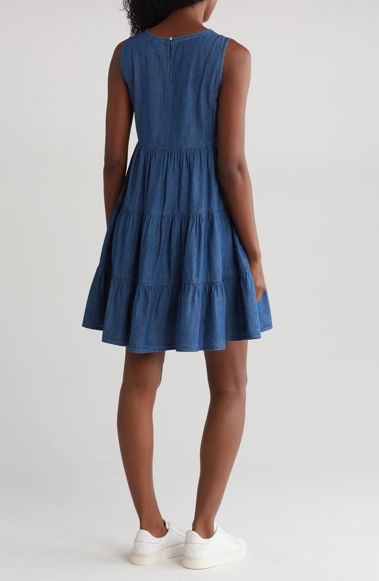 Tommy Hilfiger Tiered Chambray Dress, Alternate, color,
