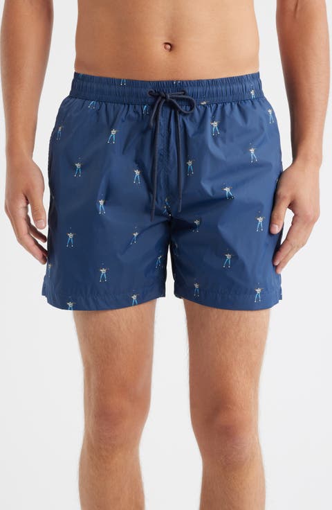 Allover Swingman Swim Trunks