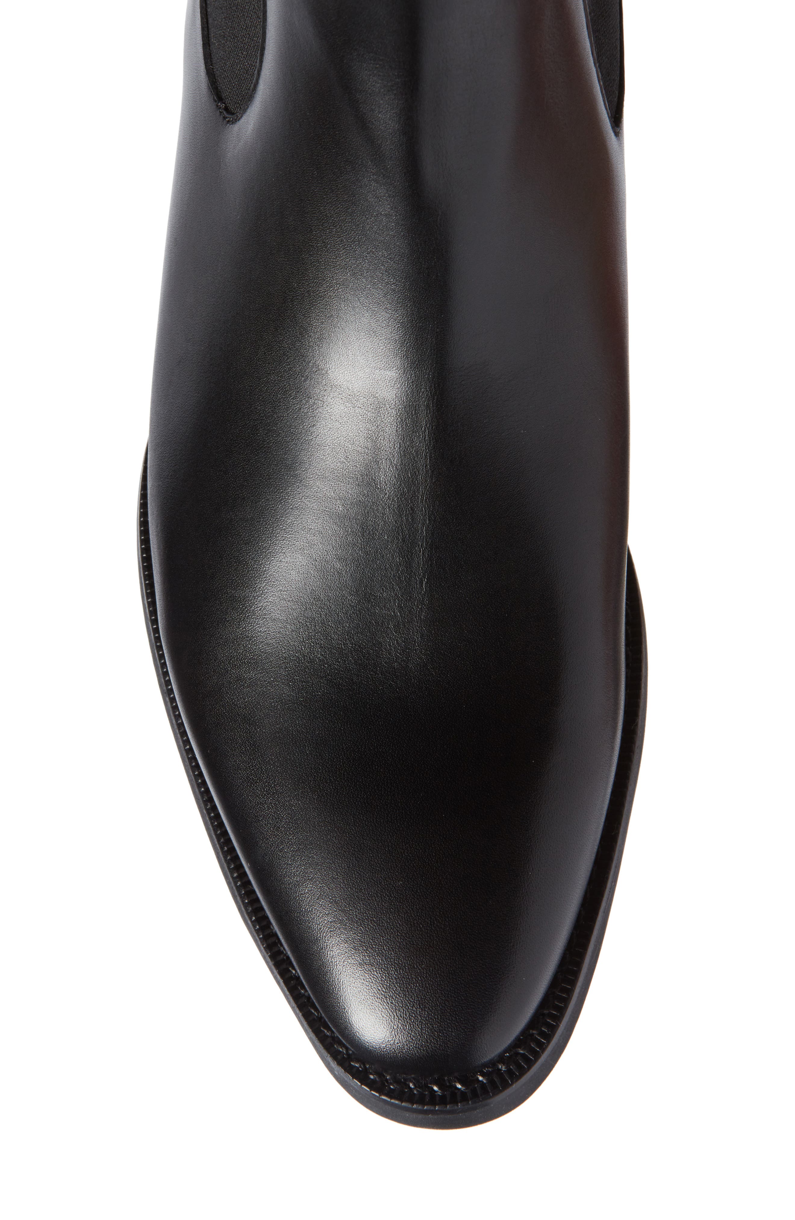 Ellis Water Resistant Chelsea Boot, Alternate, color, BLACK LEATHER