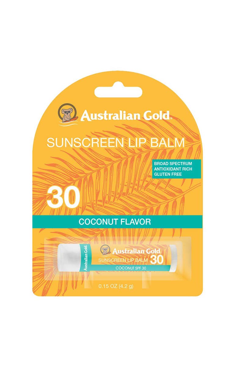 Australian Gold SPF 30 Lip Balm Blister- Coconut Scented, Alternate, color, 