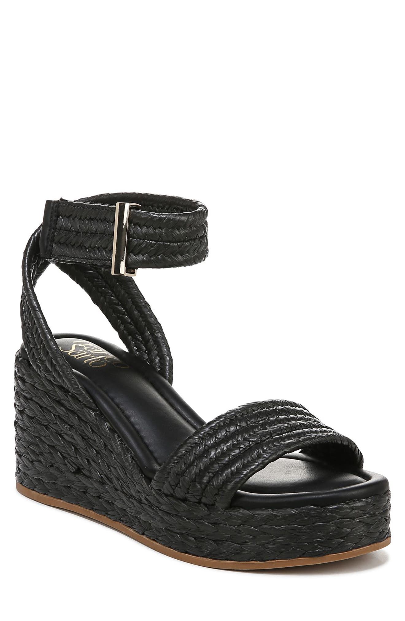 Franco Sarto Pina Ankle Strap Wedge Sandal, Main, color, 