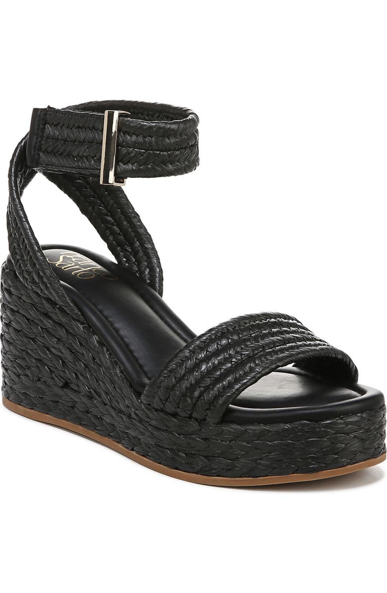 Franco Sarto Pina Ankle Strap Wedge Sandal, Main, color,