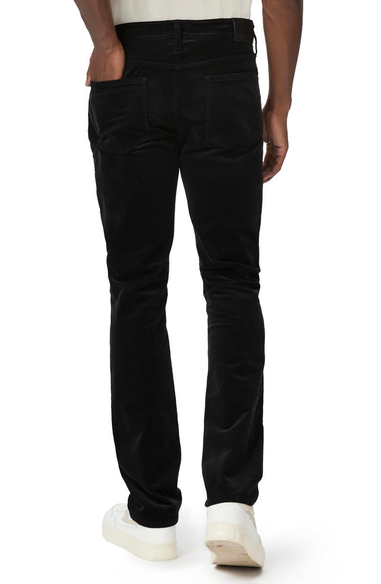 PAIGE Lennox Slim Fit Corduroy Pants, Alternate, color, Black